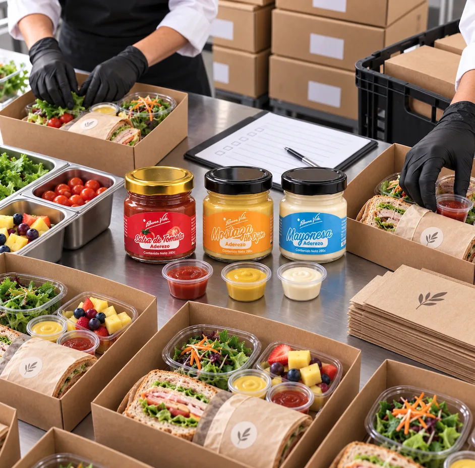 Preparación de alimentos para servicio institucional con productos Buena Vida