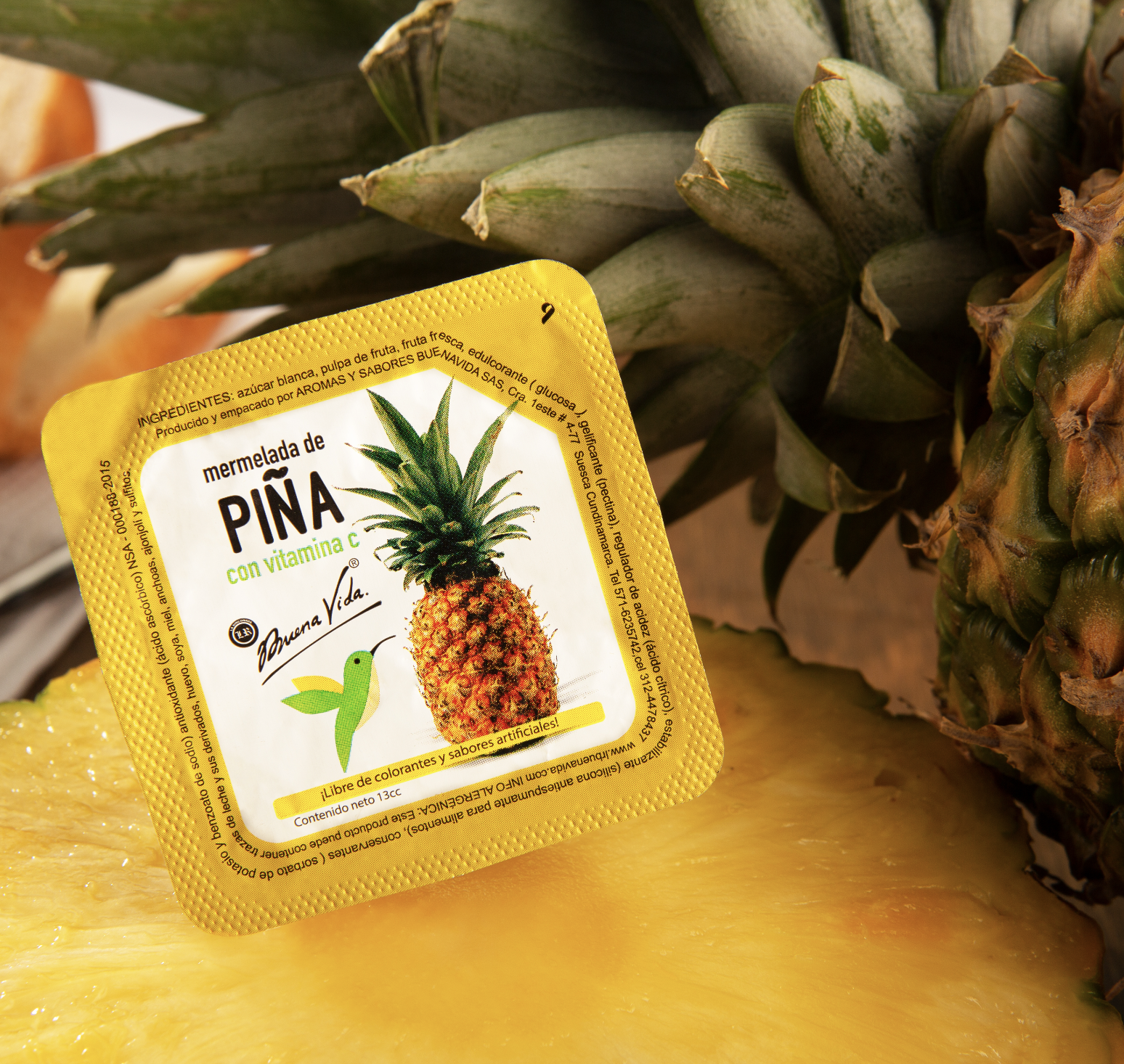 Mermelada de piña imagen grafica del producto